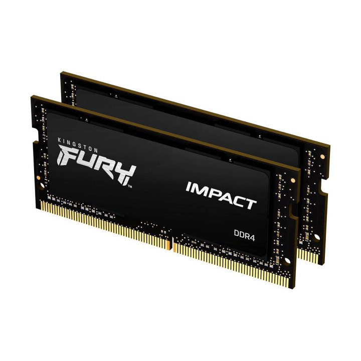 Kingston Fury Impact SO-DIMM 64GB (2 x 32GB) 3200MHz Mémoire vive P...