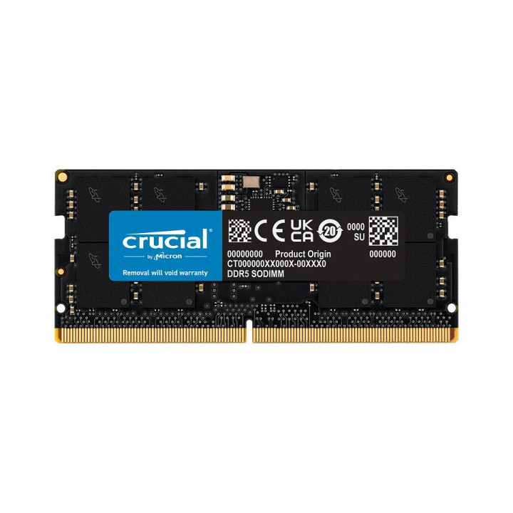 Crucial SO-DIMM DDR5 16Go 5600 MHz CL46 Mémoire vive PC portable Cr...