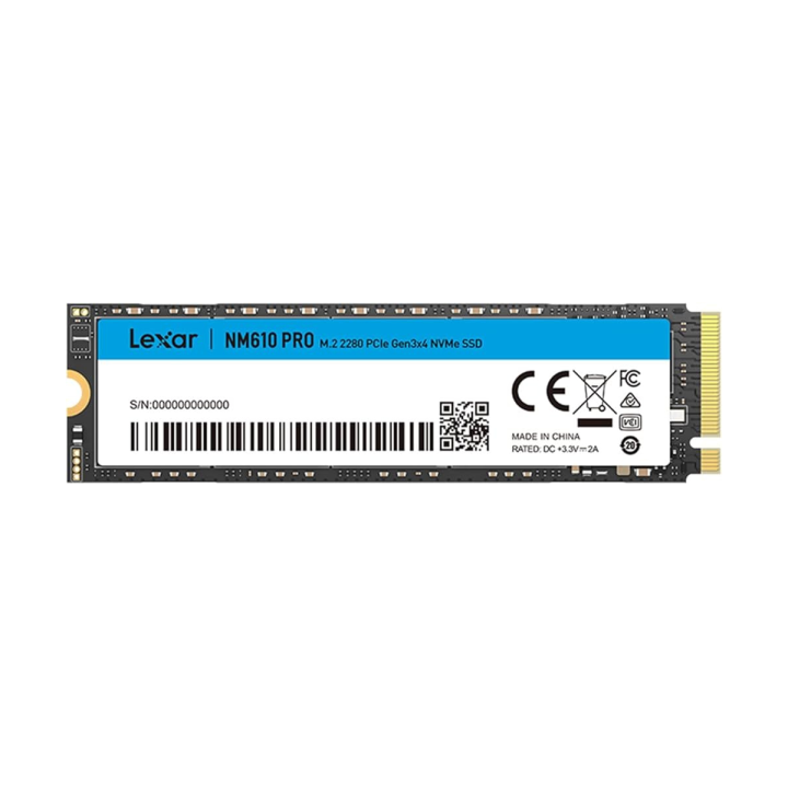 Lexar NM610 PRO M.2 PCIe Gen3x4 NVMe 2TB Disques SSD Lexar Maroc