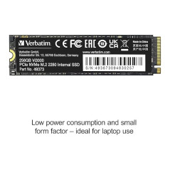VERBATIM Vi3000 256GB M.2 PCle GEN3X4 Disques SSD VERBATIM Maroc