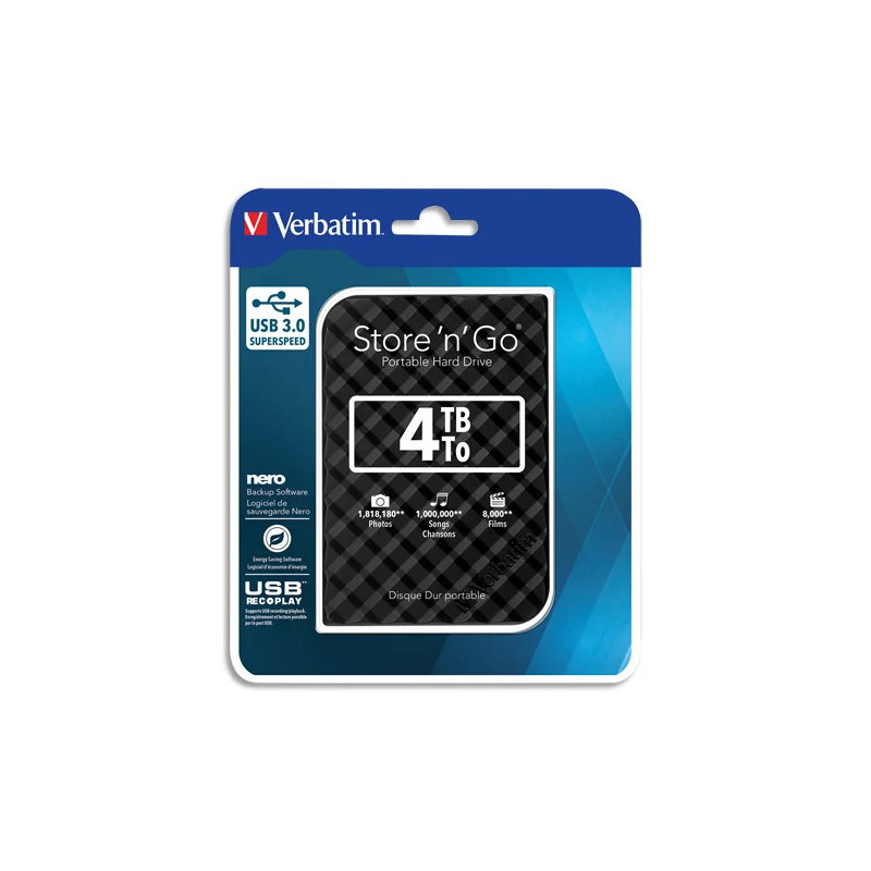 VERBATIM 53223 USB 3.0 4TB 2.5"