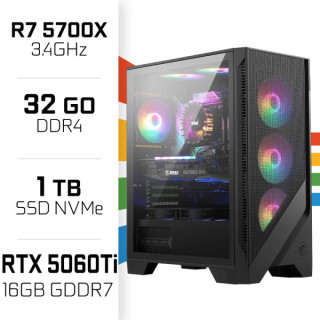 PC Gamer UltraPC Ryzen 7 5700X/1TB SSD/32GB/RTX5060 Ti 16G AMD Ryze...