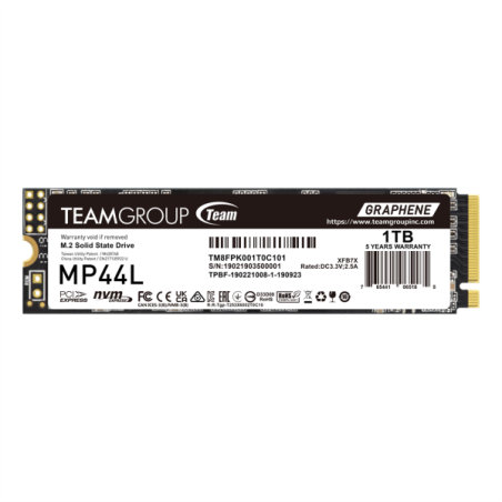 TeamGroup MP44L M.2 PCIe 4.0 NVMe 1TB Disques SSD Team Group Maroc