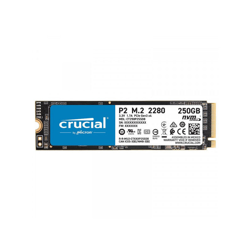 Crucial P2 M.2 PCIe NVMe 250GB Crucial P2 M.2 PCIe NVMe 250GB