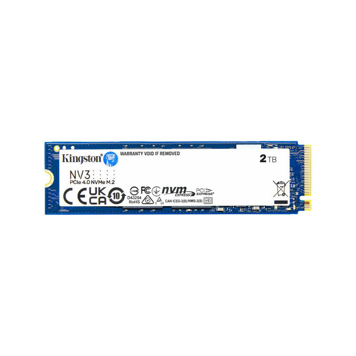 Kingston SSD NV3 2TB M.2 NVMe Disques SSD Kingston Maroc