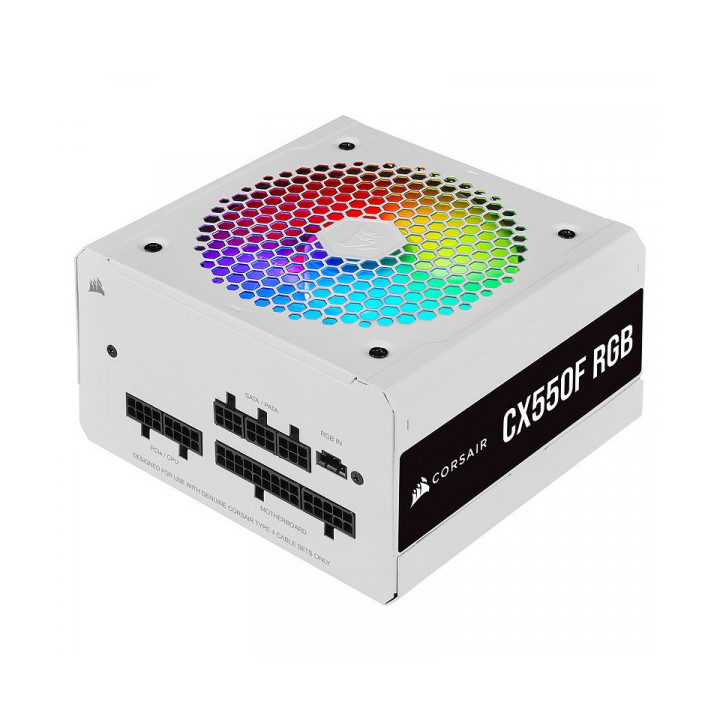 Corsair CX550F RGB 80PLUS Bronze (Blanc) Alimentations PC Corsair M...