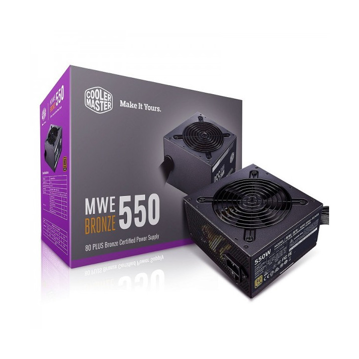 Cooler Master MWE 80PLUS Bronze 550W V2 Alimentations PC Cooler Mas...