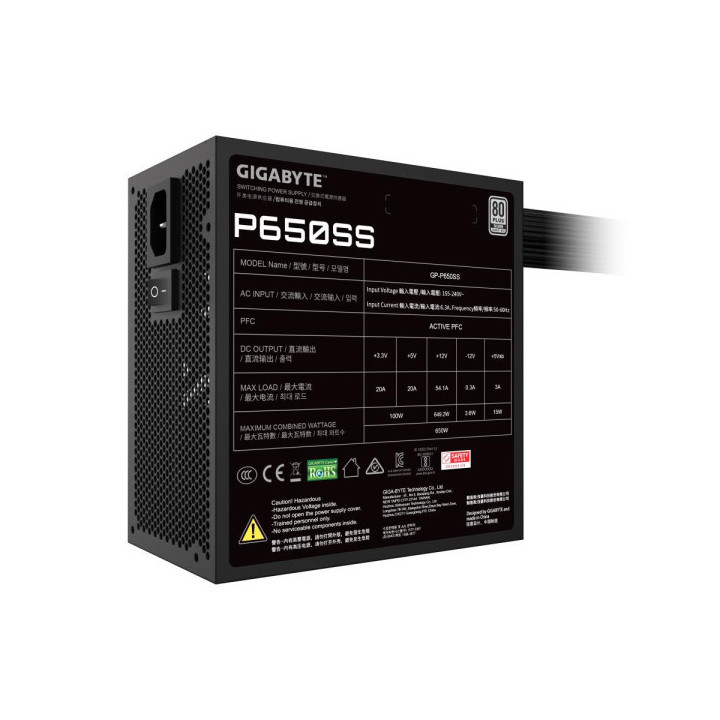 Gigabyte P650SS 650W Silver Entre 600 W et 699 W Gigabyte Maroc