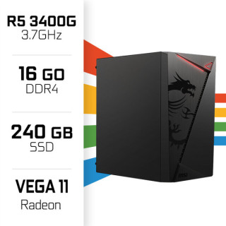 PC Gamer UltraPC Ryzen 5 3400G/240GB SSD/16GB/Radeon Vega11 AMD Ryz...