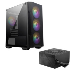 MSI MAG FORGE M100A RGB + MSI MAG A600DN 80PLUS Boitiers PC MSI Maroc