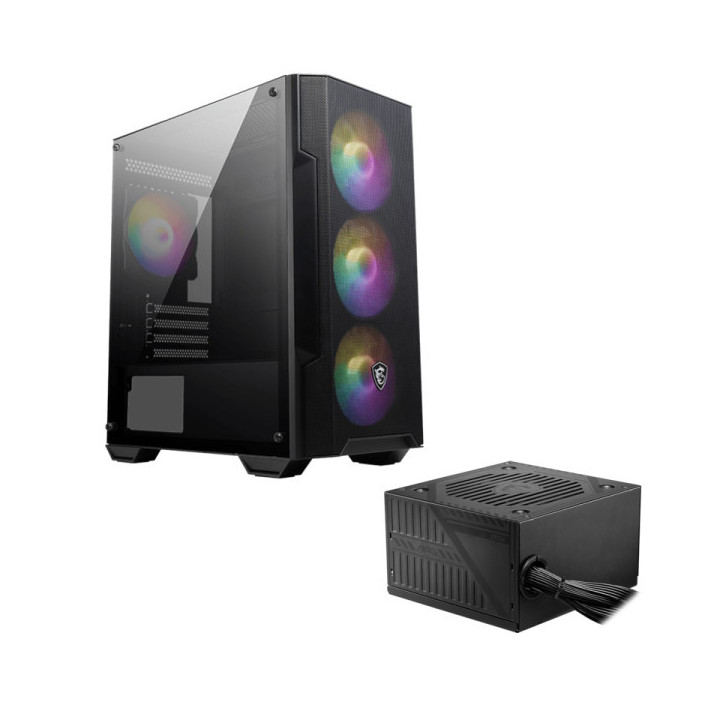 MSI MAG FORGE M100A RGB + MSI MAG A600DN 80PLUS Boitiers PC MSI Maroc