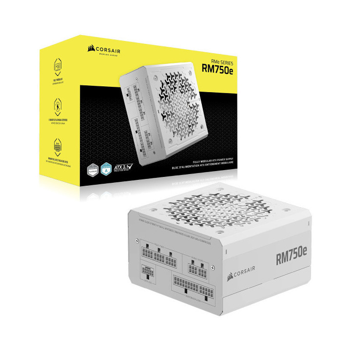 Corsair RM750e Gold Blanc (2025) Entre 700 W et 799 W Corsair Maroc