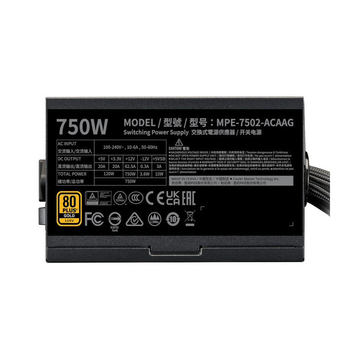 Cooler Master G Gold V2 ATX 3.1 750W Entre 700 W et 799 W Cooler Ma...