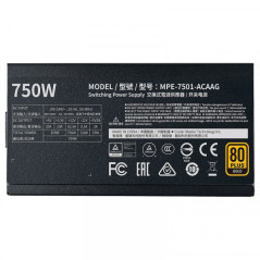 Cooler Master MWE Gold 750 Full Modular V2 ATX 3.0 80PLUS GOLD 750W...