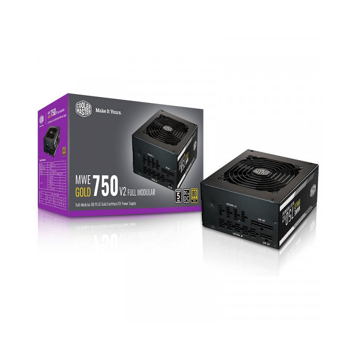 Cooler Master MWE Gold 750 Full Modular V2 80PLUS GOLD 750W Aliment...