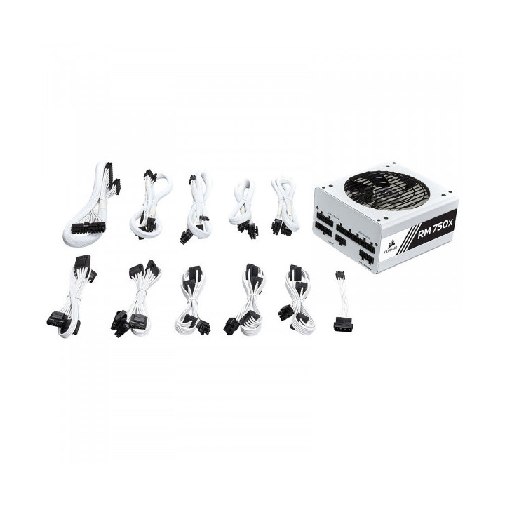 Corsair RM750x White 80PLUS Gold 750w Alimentations PC Corsair Maroc