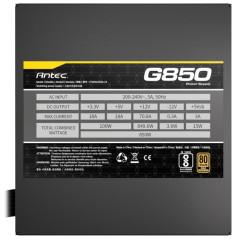 ANTEC ATOM G850 850W GOLD 80+ Entre 800 W et 899 W Antec Maroc