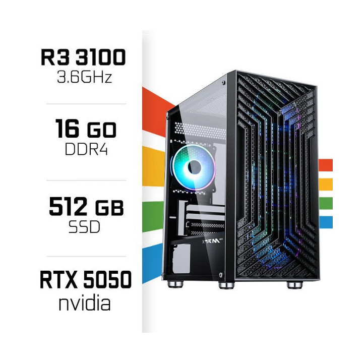 PC Gamer UltraPC Ryzen 3 3100 /16GB/512GB SSD/RTX5050 AMD Ryzen 3 U...