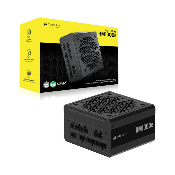Corsair RM1000e Gold Noir (2025) Plus de 900 W Corsair Maroc