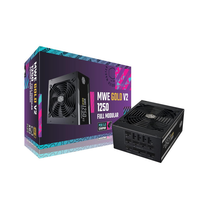 Cooler Master MWE Gold 1250 Full Modular V2 ATX 3.0 80PLUS GOLD 125...