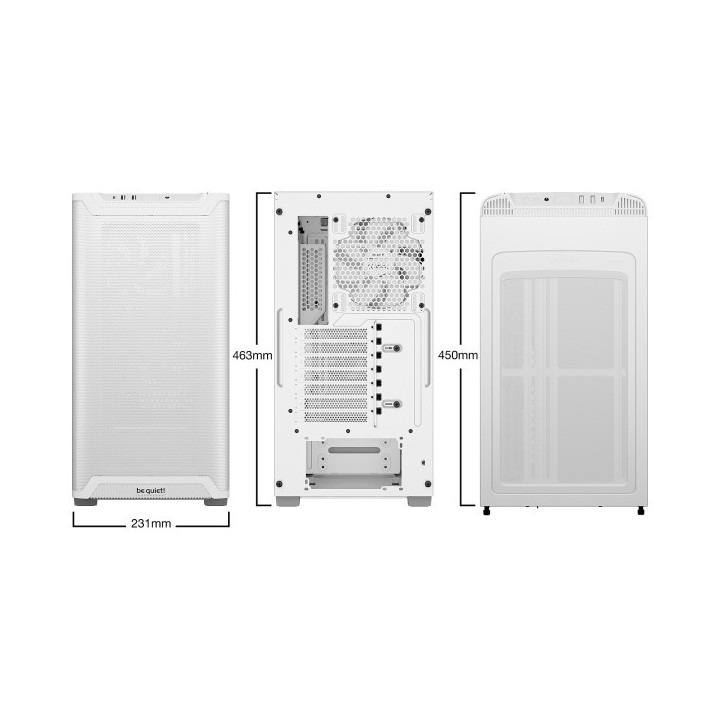 be quiet! Pure Base 501 Airflow Window (White) Boitiers PC be quiet...