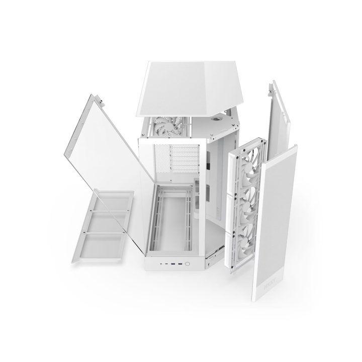 NZXT H9 Flow (2025) White Boitiers PC NZXT Maroc