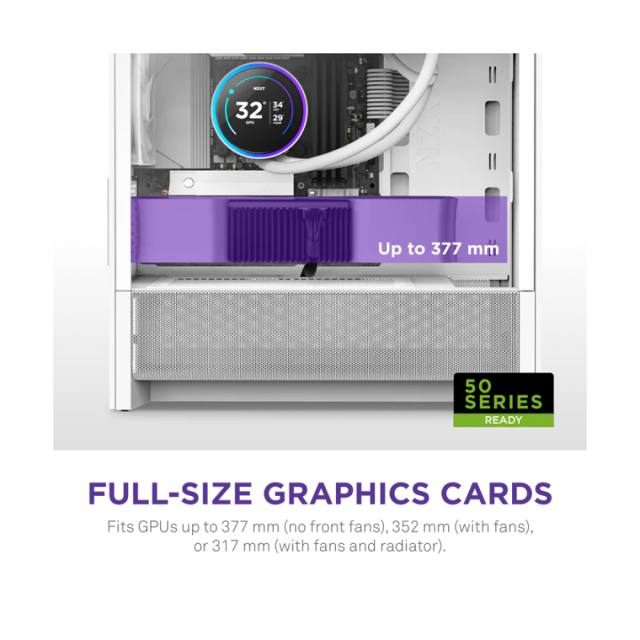 NZXT H3 Flow (2025) White Les Moyennes Tours NZXT Maroc
