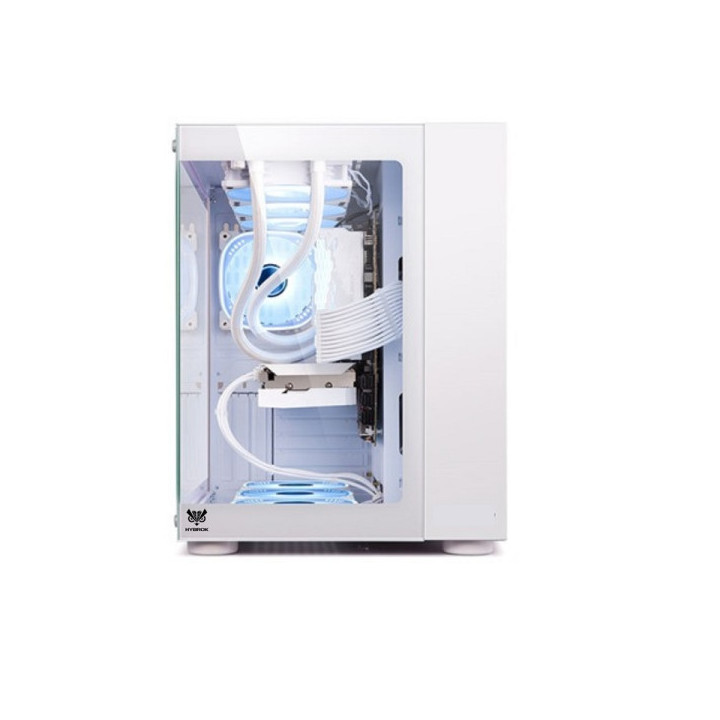 HYBROK TITAN EVO White (7 Fans ARGB) Boitiers PC HYBROK Maroc