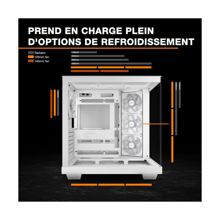 be quiet! Light Base 500 LX Blanc Les Moyennes Tours be quiet! Maroc