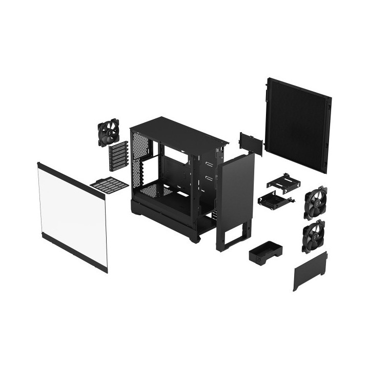 Fractal Design Pop Silent TG (Black) Boitiers PC Fractal Design Maroc