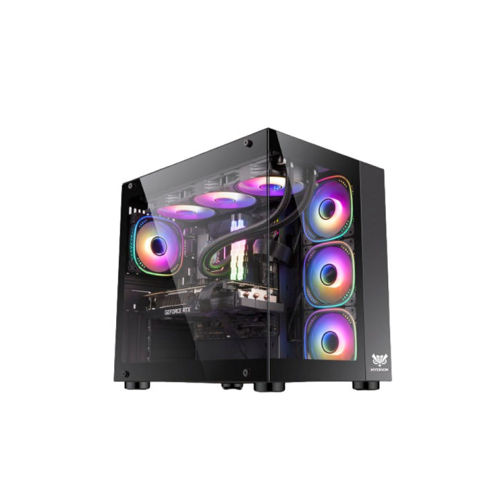 HYBROK TITAN EVO BLACK (7 Fans ARGB) Boitiers PC HYBROK Maroc
