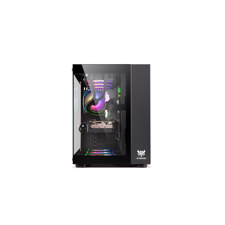 HYBROK TITAN EVO BLACK (7 Fans ARGB) Boitiers PC HYBROK Maroc