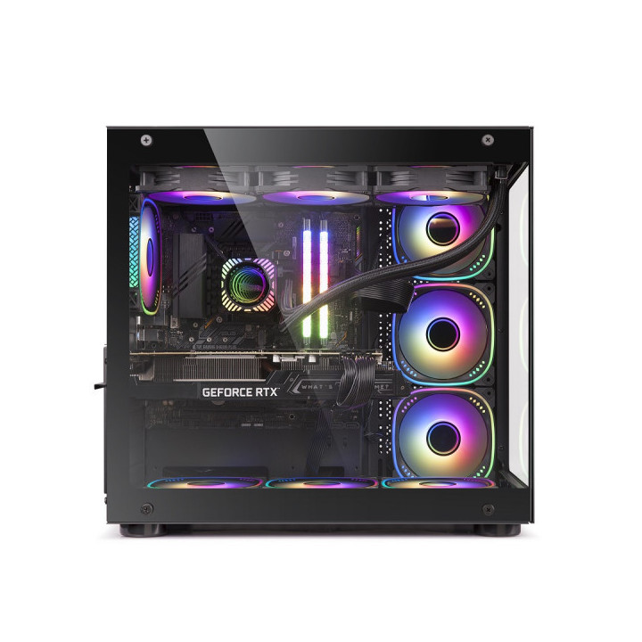 HYBROK TITAN EVO BLACK (7 Fans ARGB) Boitiers PC HYBROK Maroc