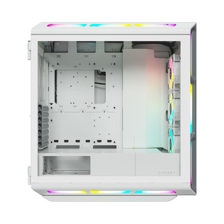 Corsair iCUE 5000T RGB (Blanc) Boitiers PC Corsair Maroc