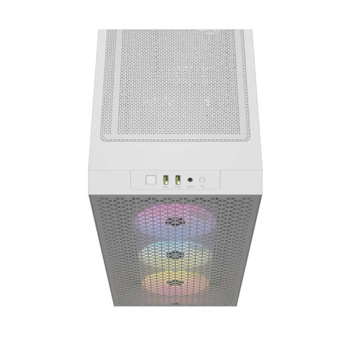 Corsair 3000D RGB Airflow (Blanc) Les Moyennes Tours Corsair Maroc