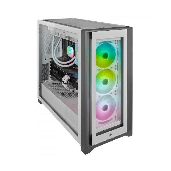 Corsair iCUE 5000X RGB Tempered Glass (Blanc) Boitiers PC Corsair M...