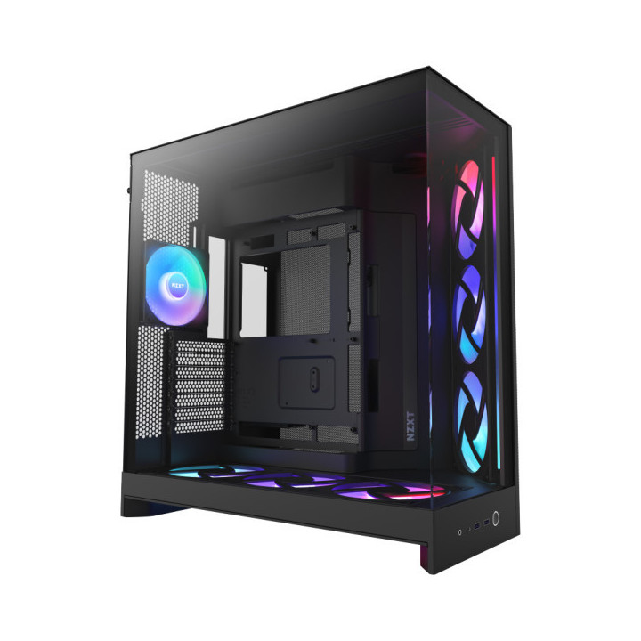 NZXT H9 Flow RGB+ (2025) Black Boitiers PC NZXT Maroc