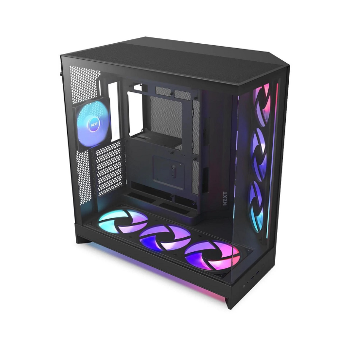 NZXT H9 Flow RGB+ (2025) Black Boitiers PC NZXT Maroc
