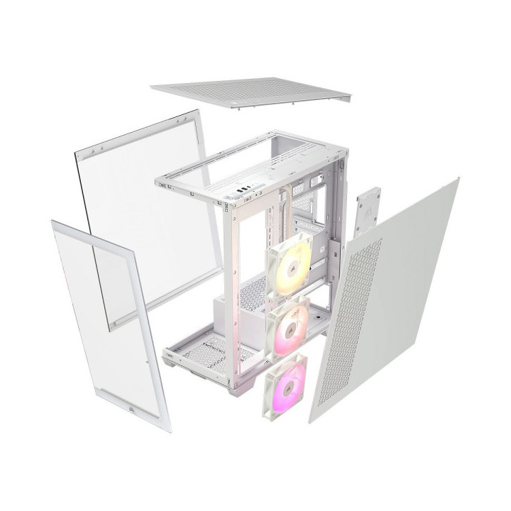 Corsair 3500X ARGB White Boitiers PC Corsair Maroc