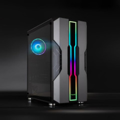 TooQ TQGCC103-B NIGHTCITY Black Boitiers PC TooQ Maroc