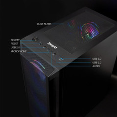 TooQ TQGCC101-B RAGNÄROK Black Boitiers PC TooQ Maroc