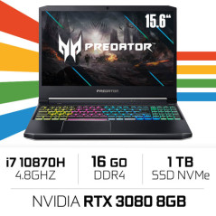 Acer Predator Helios 300 PH315-53-77C0 i7 10870H/16GB/1TB SSD/RTX3080 8GB/15.6'' 144Hz IPS