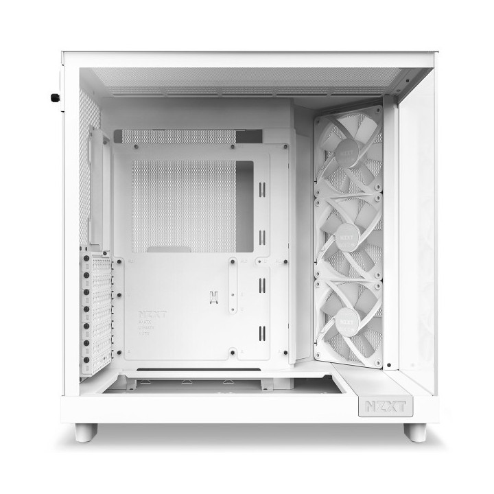 NZXT H6 Flow RGB White Boitiers PC NZXT Maroc