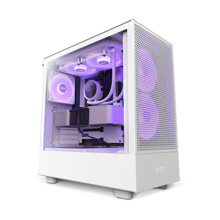 NZXT H5 Flow RGB White Boitiers PC NZXT Maroc