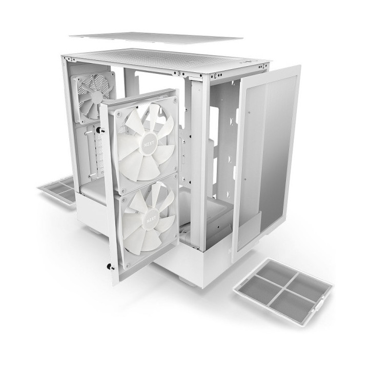 NZXT H5 Flow RGB White Boitiers PC NZXT Maroc