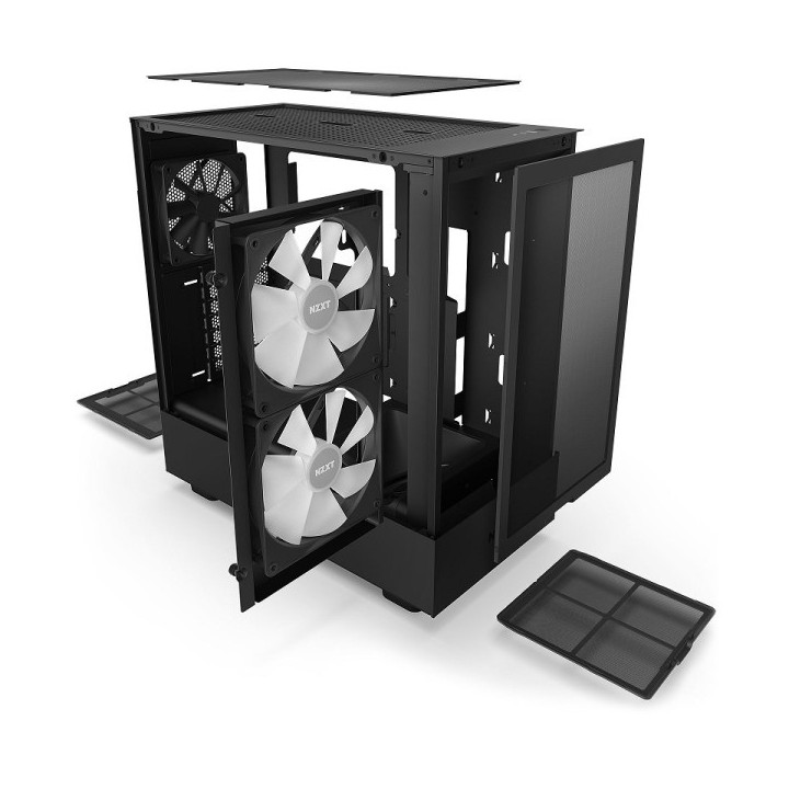 NZXT H5 Flow RGB Black Boitiers PC NZXT Maroc