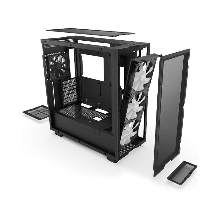 NZXT H7 Flow RGB Black Boitiers PC NZXT Maroc