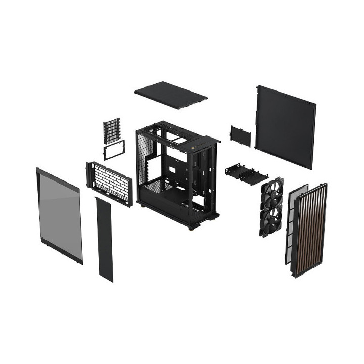 Fractal Design North Charcoal Black TG Dark Boitiers PC Fractal Des...