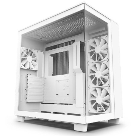 NZXT H9 Flow White Boitiers PC NZXT Maroc