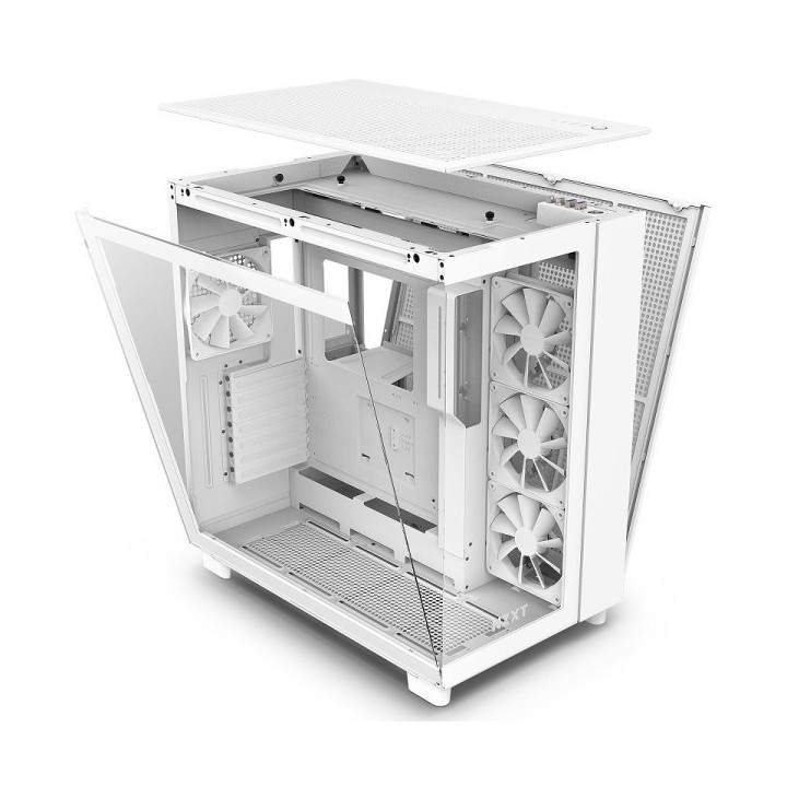 NZXT H9 Flow White Boitiers PC NZXT Maroc